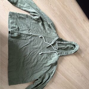 LOFT Green Hoodie Sweatshirt